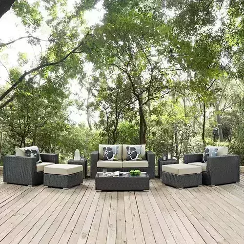 Person Seating Group with Sunbrella Cushions 3D model