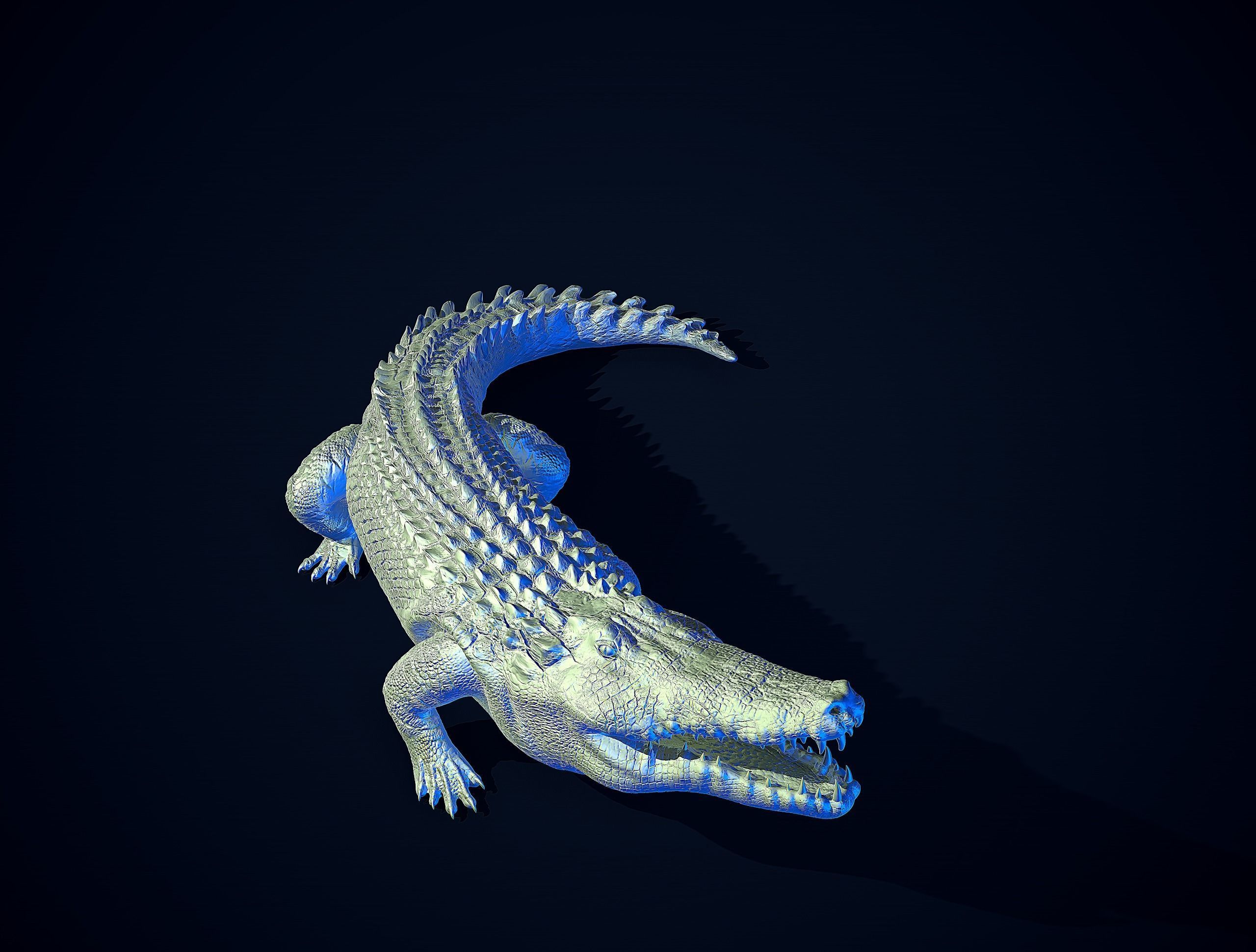 CROCODILE printready 3D print model_12