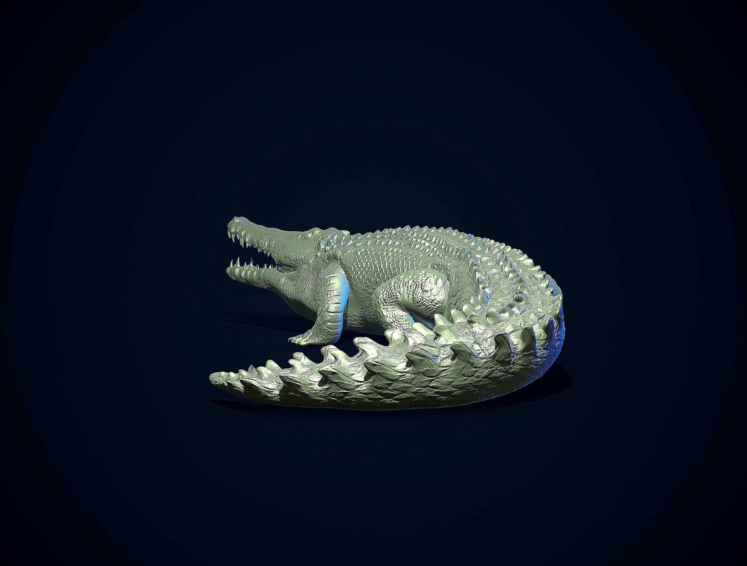CROCODILE printready 3D print model_8