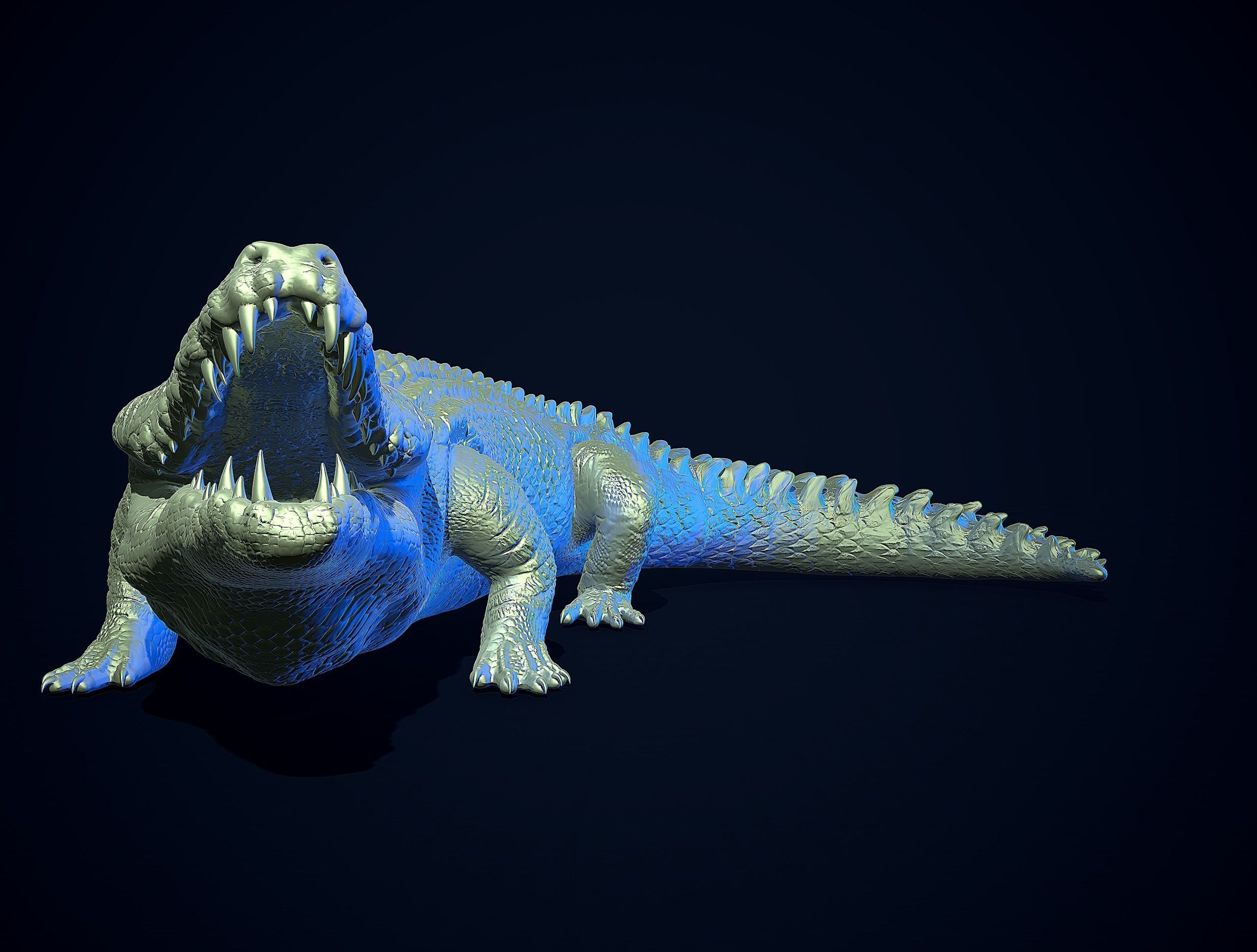 CROCODILE printready 3D print model_2
