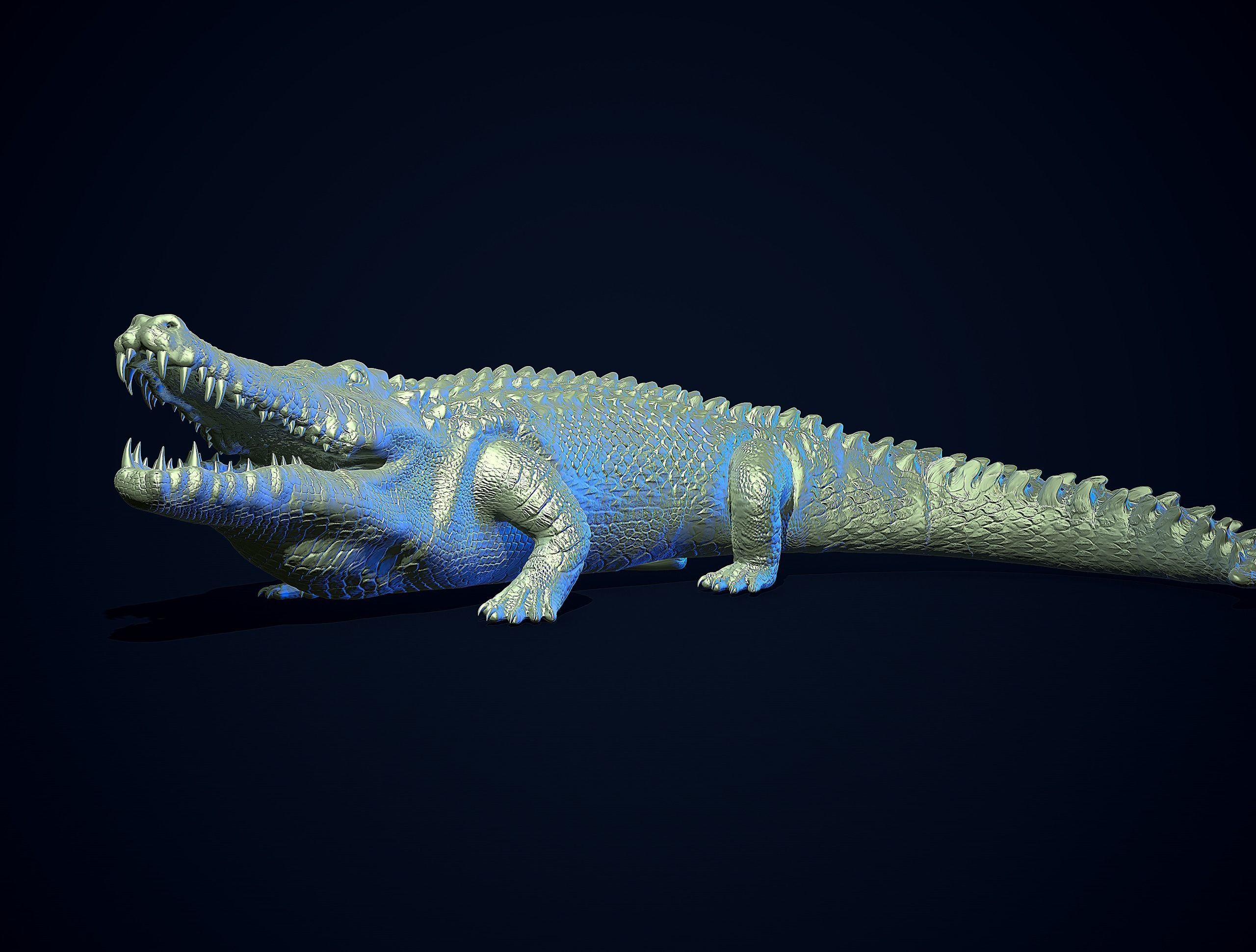 CROCODILE printready 3D print model_5