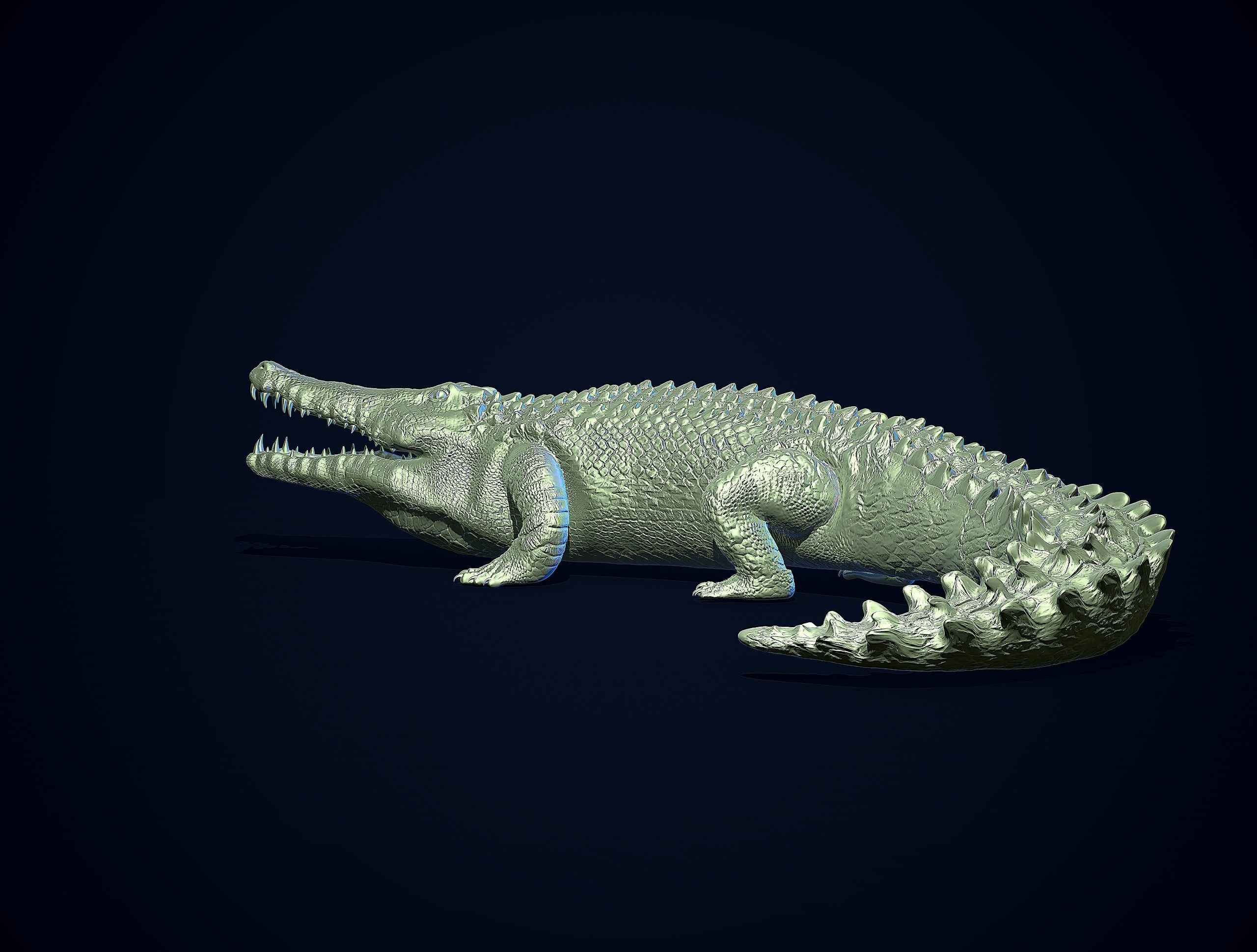 CROCODILE printready 3D print model_7