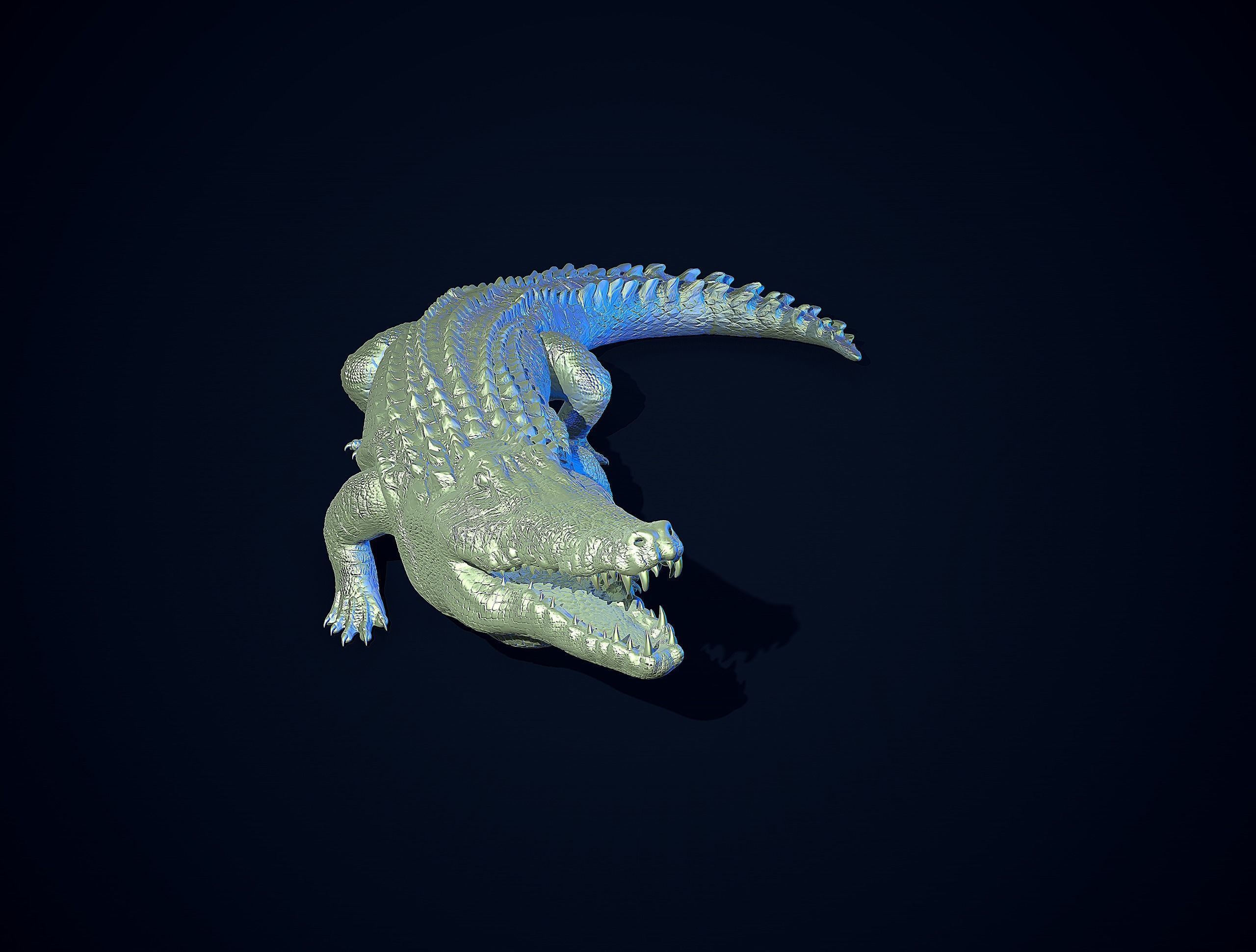CROCODILE printready 3D print model_9