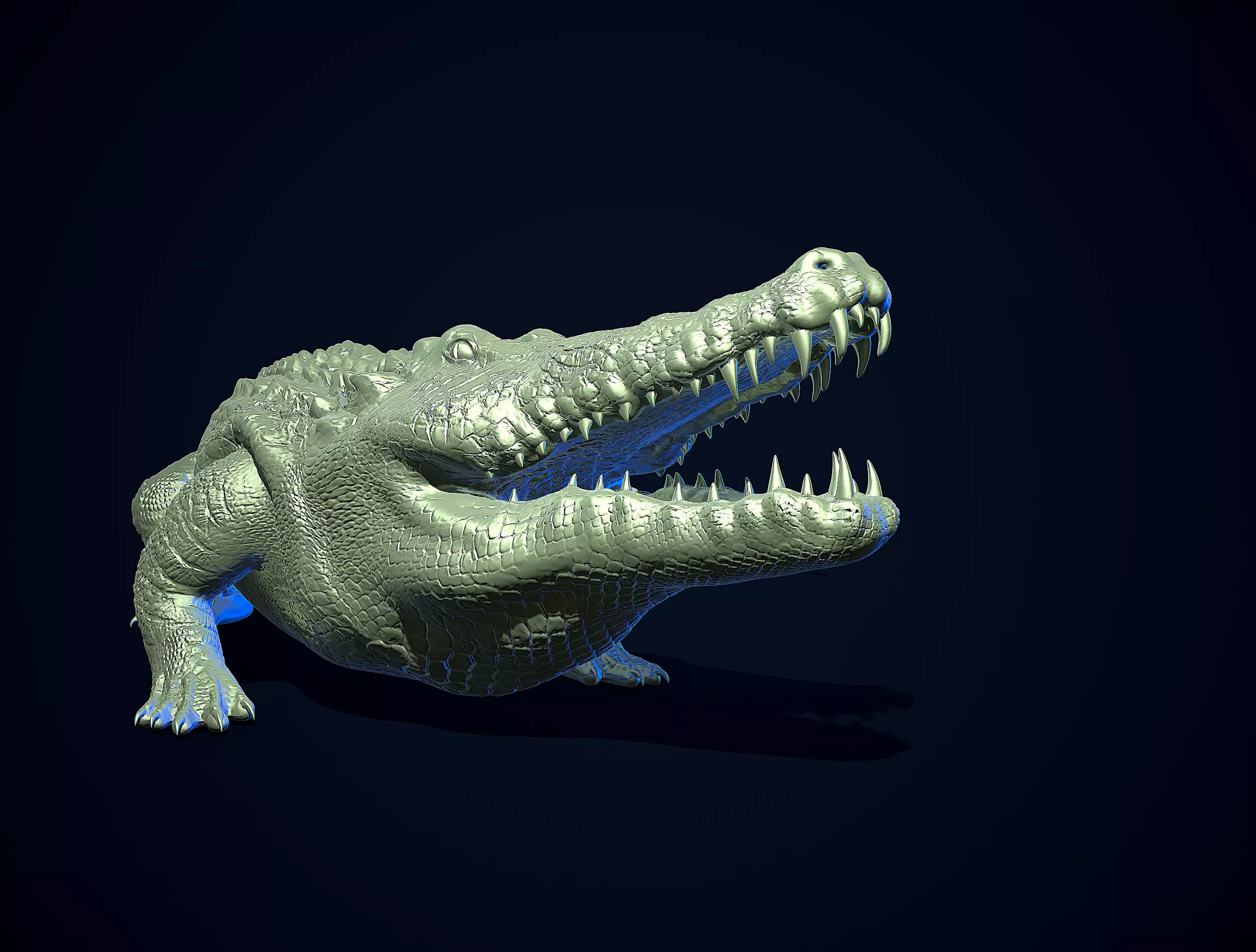 CROCODILE printready 3D print model_0