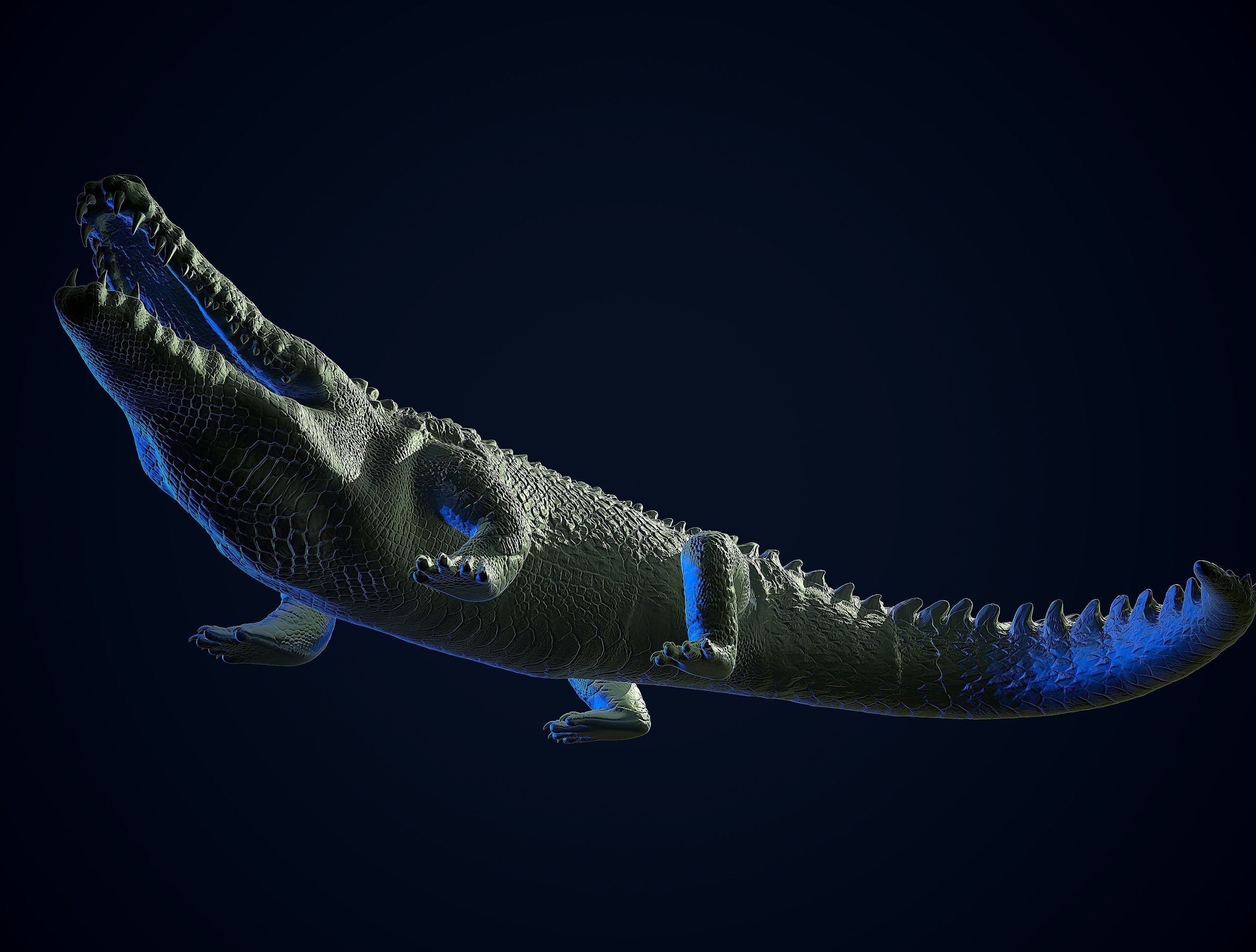 CROCODILE printready 3D print model_13