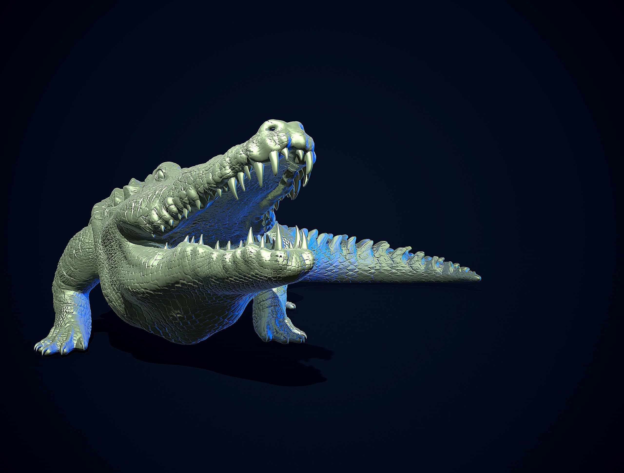 CROCODILE printready 3D print model_1