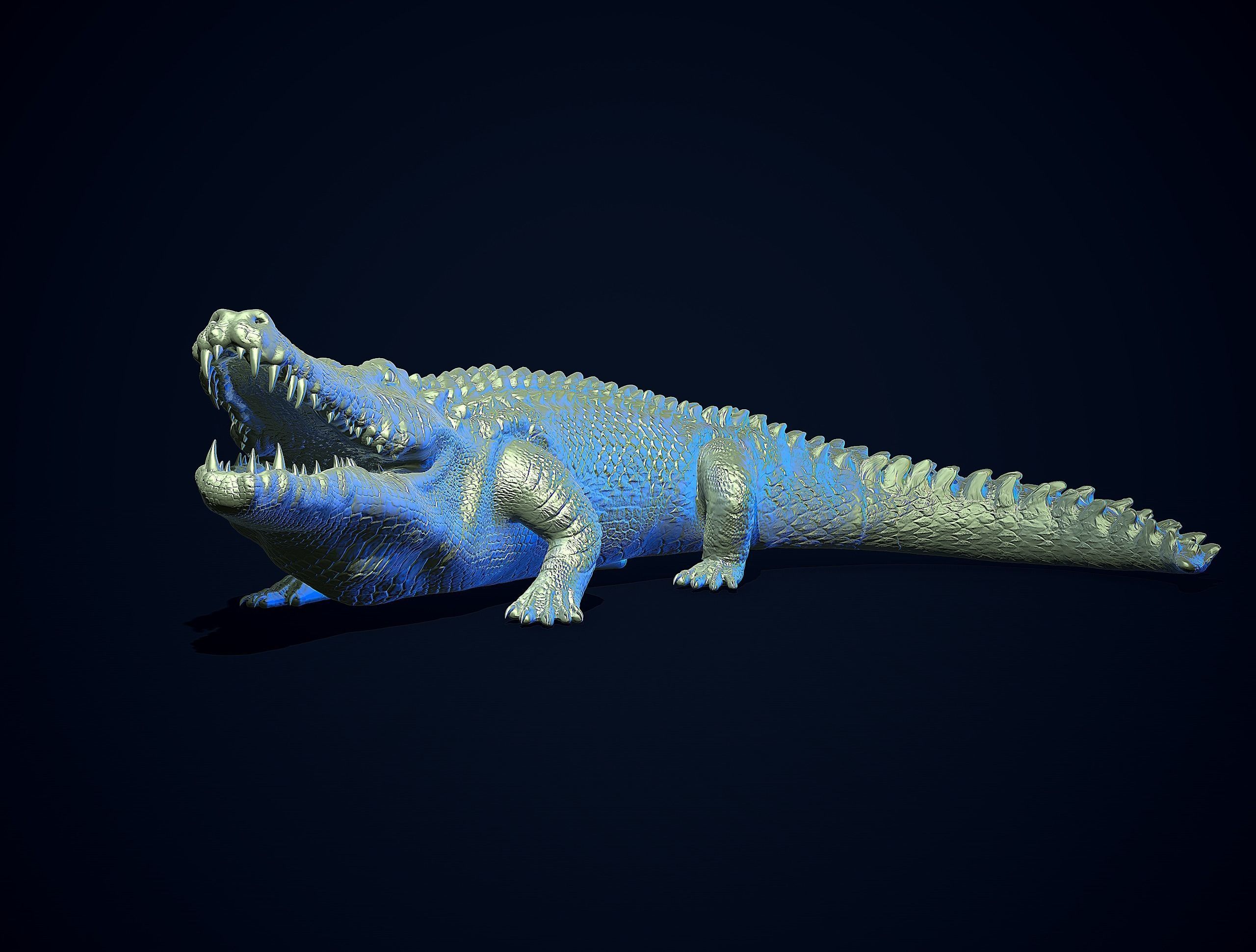 CROCODILE printready 3D print model_4