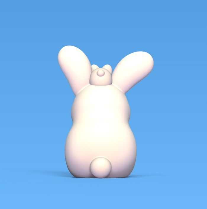 Bunny and Baby 3D print model_2