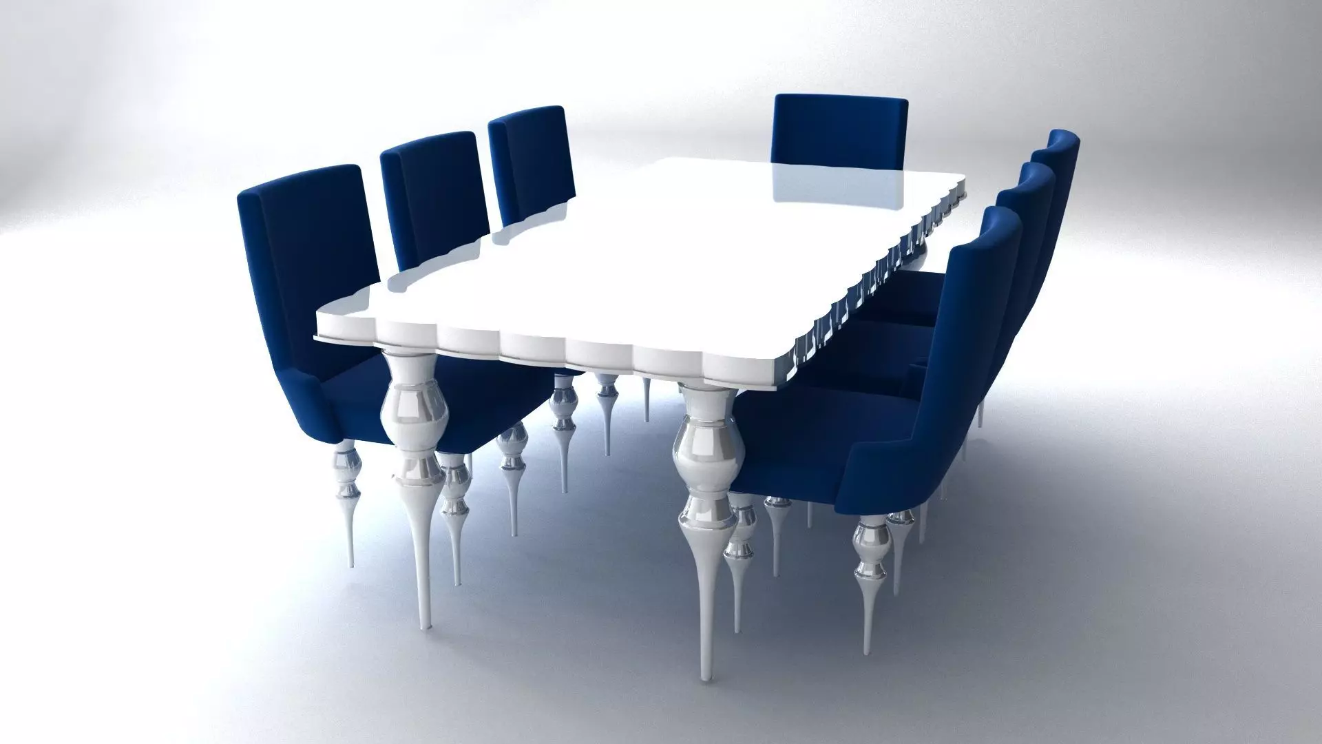 Dining Table Chair 3D model