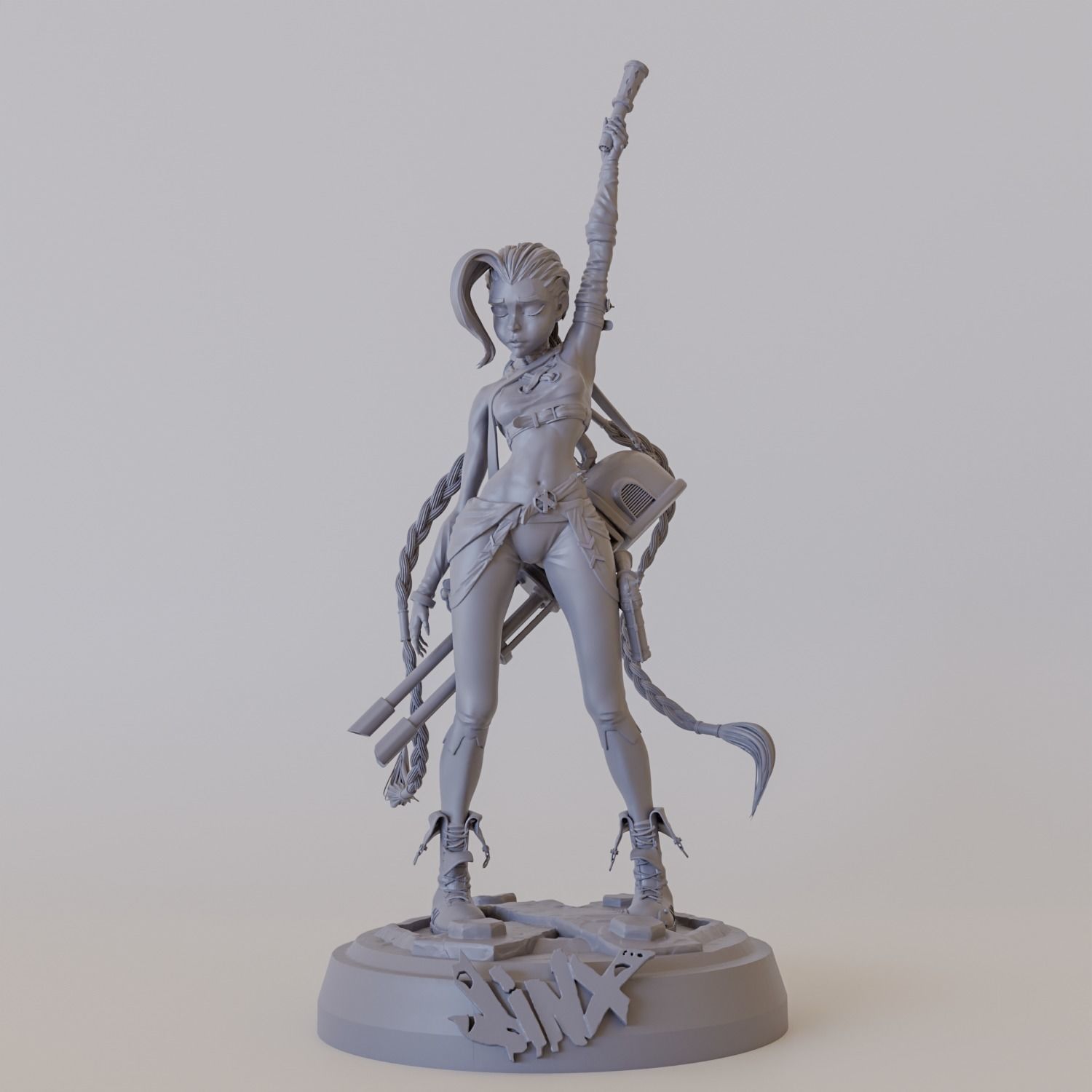 Jinx light up 3D print model_1