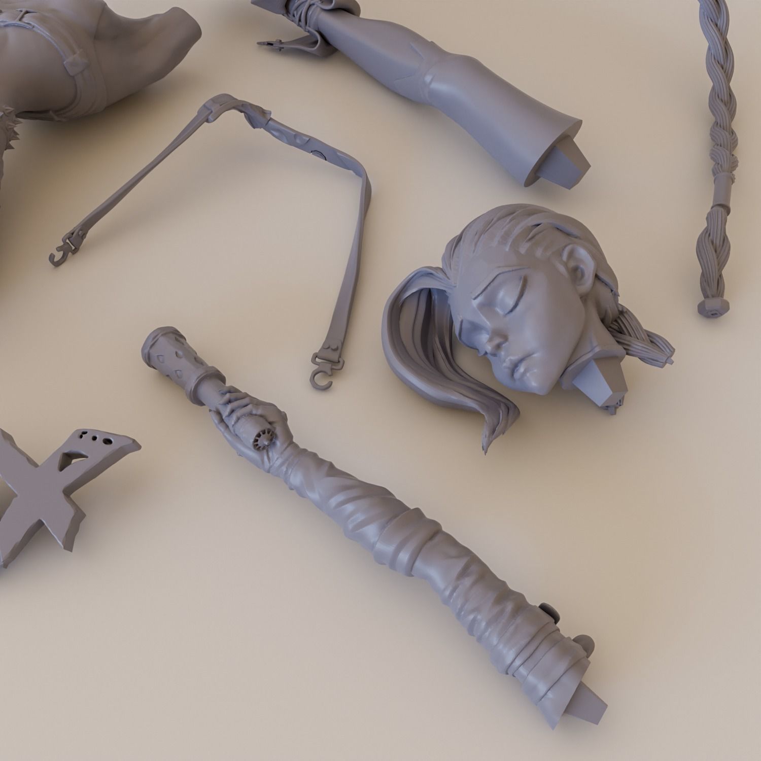 Jinx light up 3D print model_11
