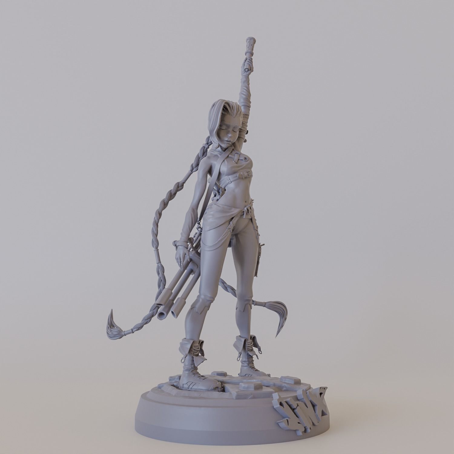 Jinx light up 3D print model_2