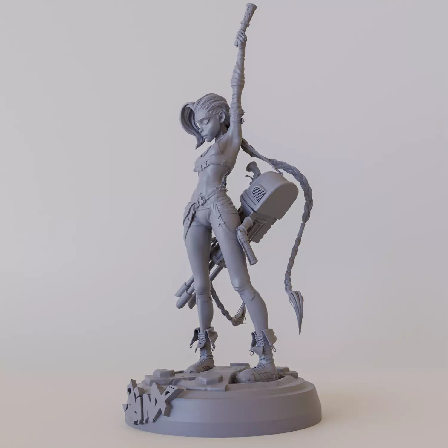 Jinx light up 3D print model_0