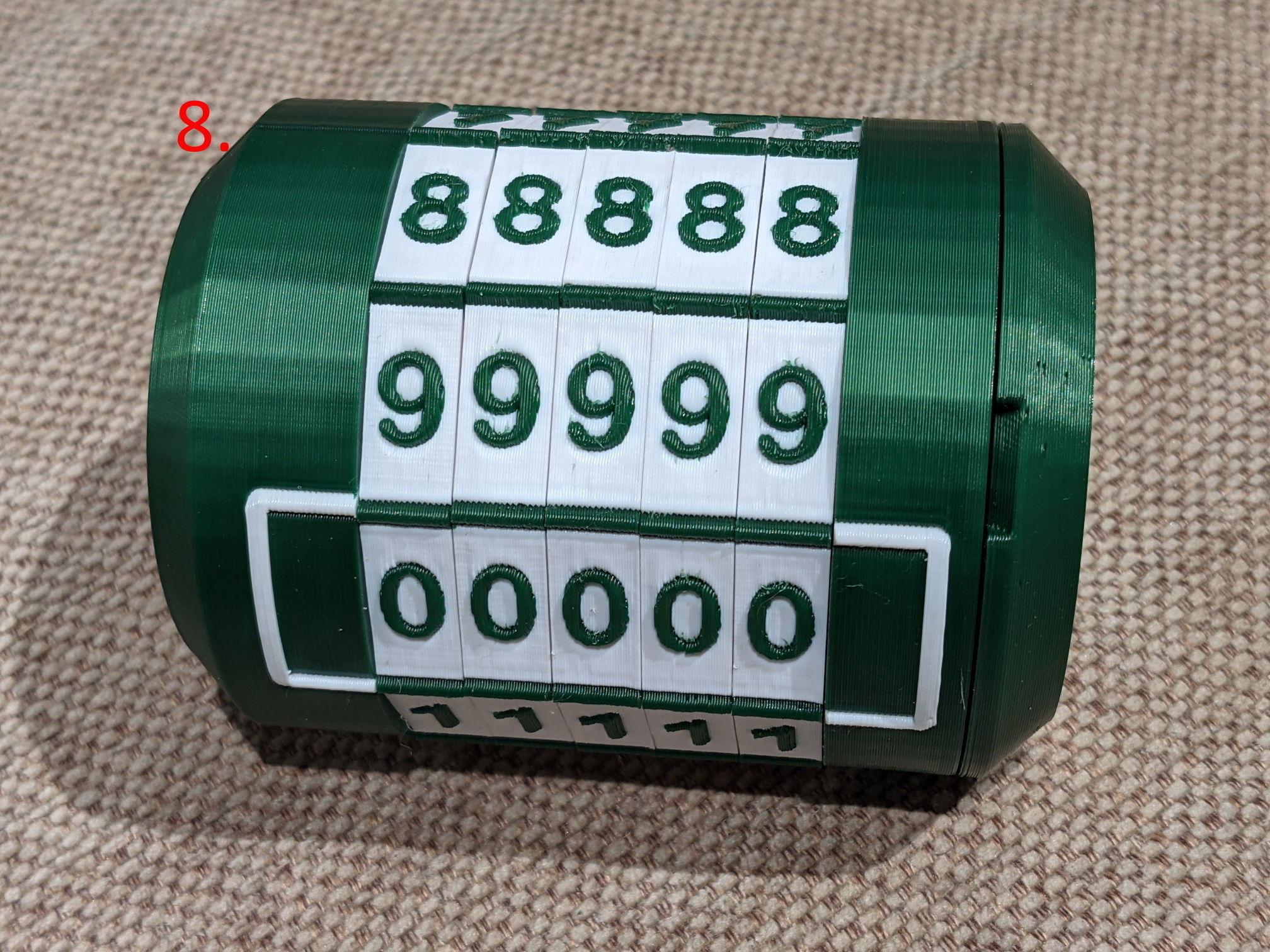 Container capsule with combination lock 3D print model_19