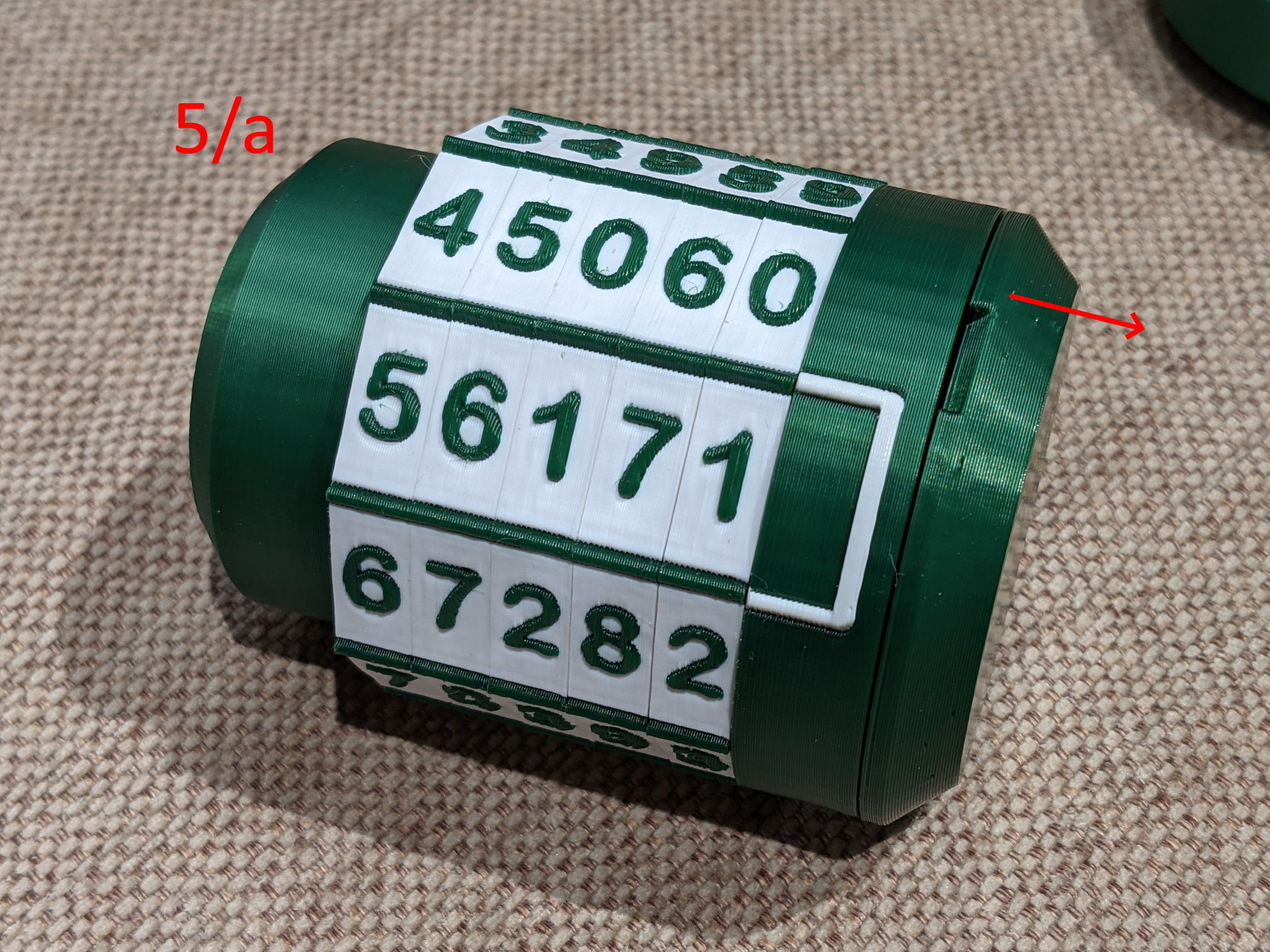 Container capsule with combination lock 3D print model_12