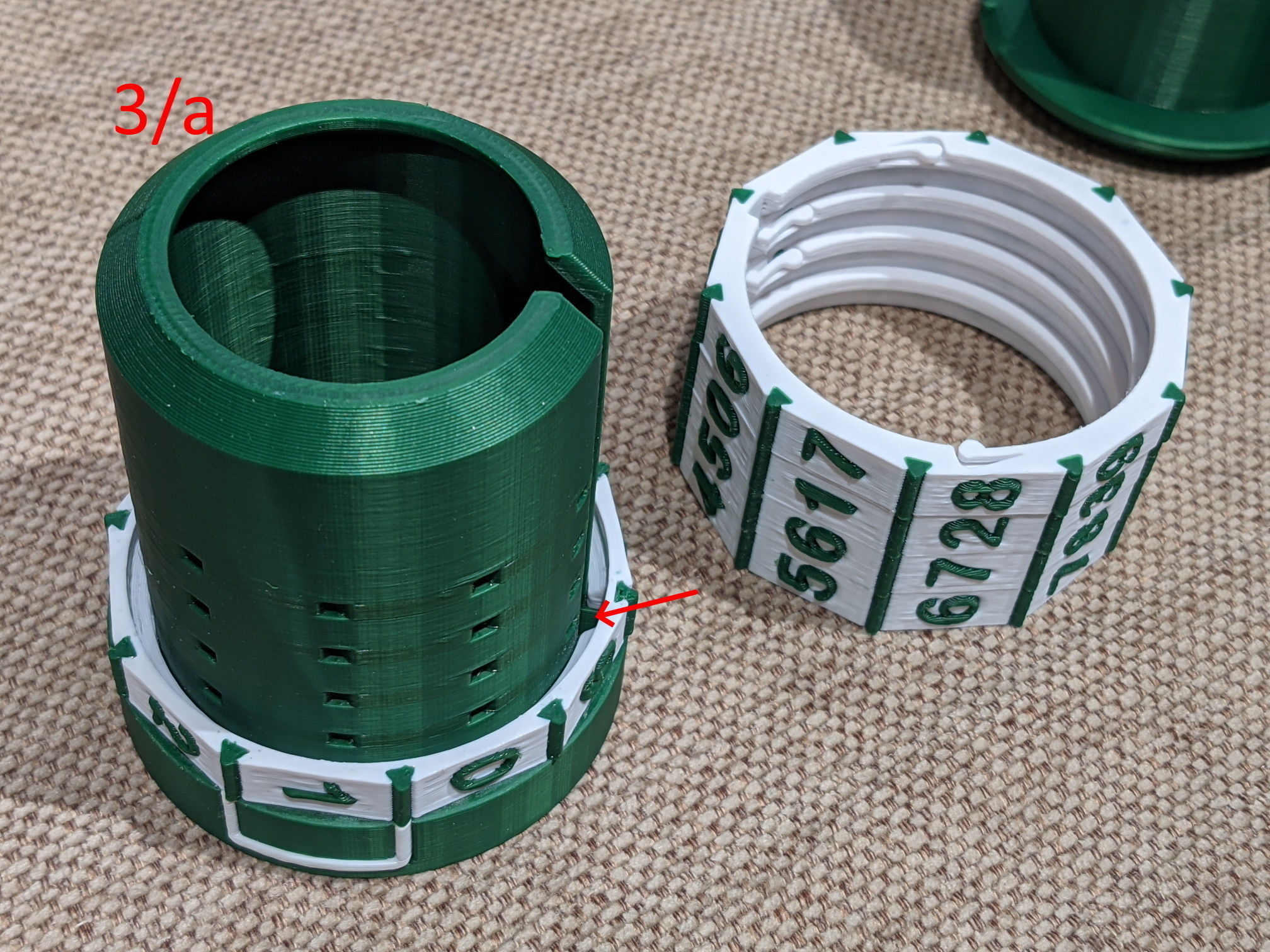 Container capsule with combination lock 3D print model_6