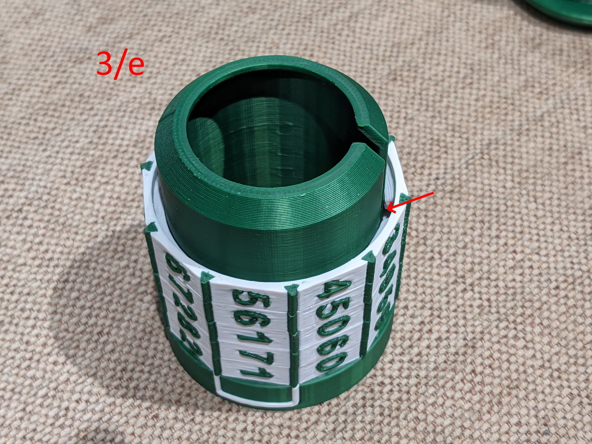 Container capsule with combination lock 3D print model_10