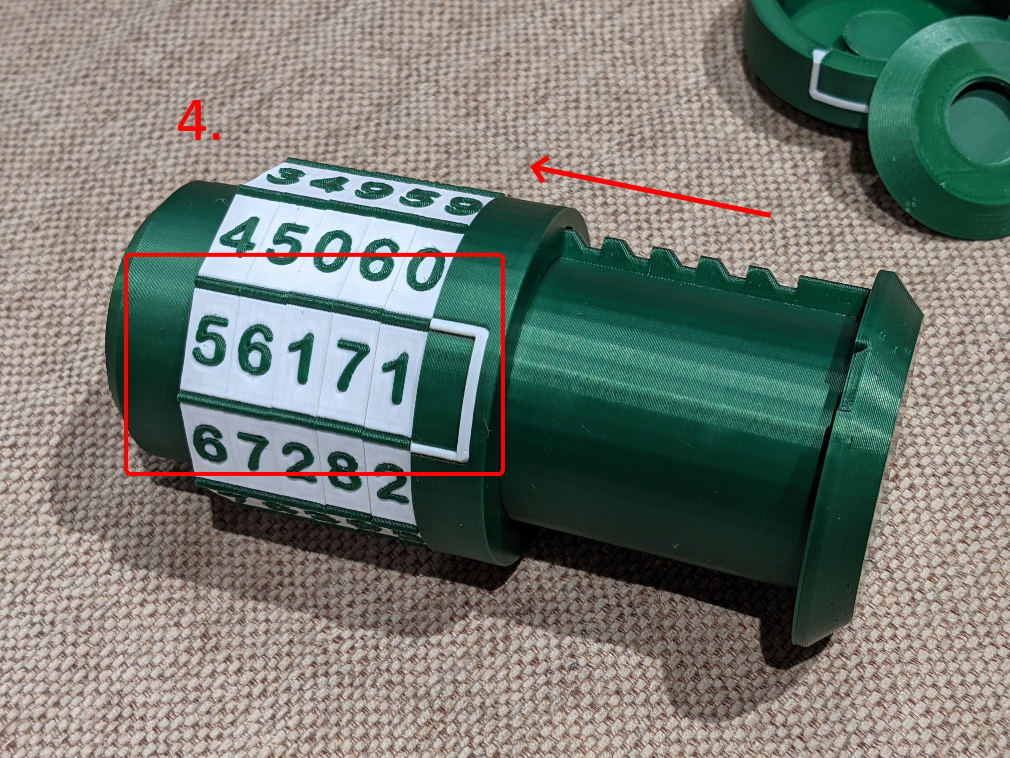 Container capsule with combination lock 3D print model_11
