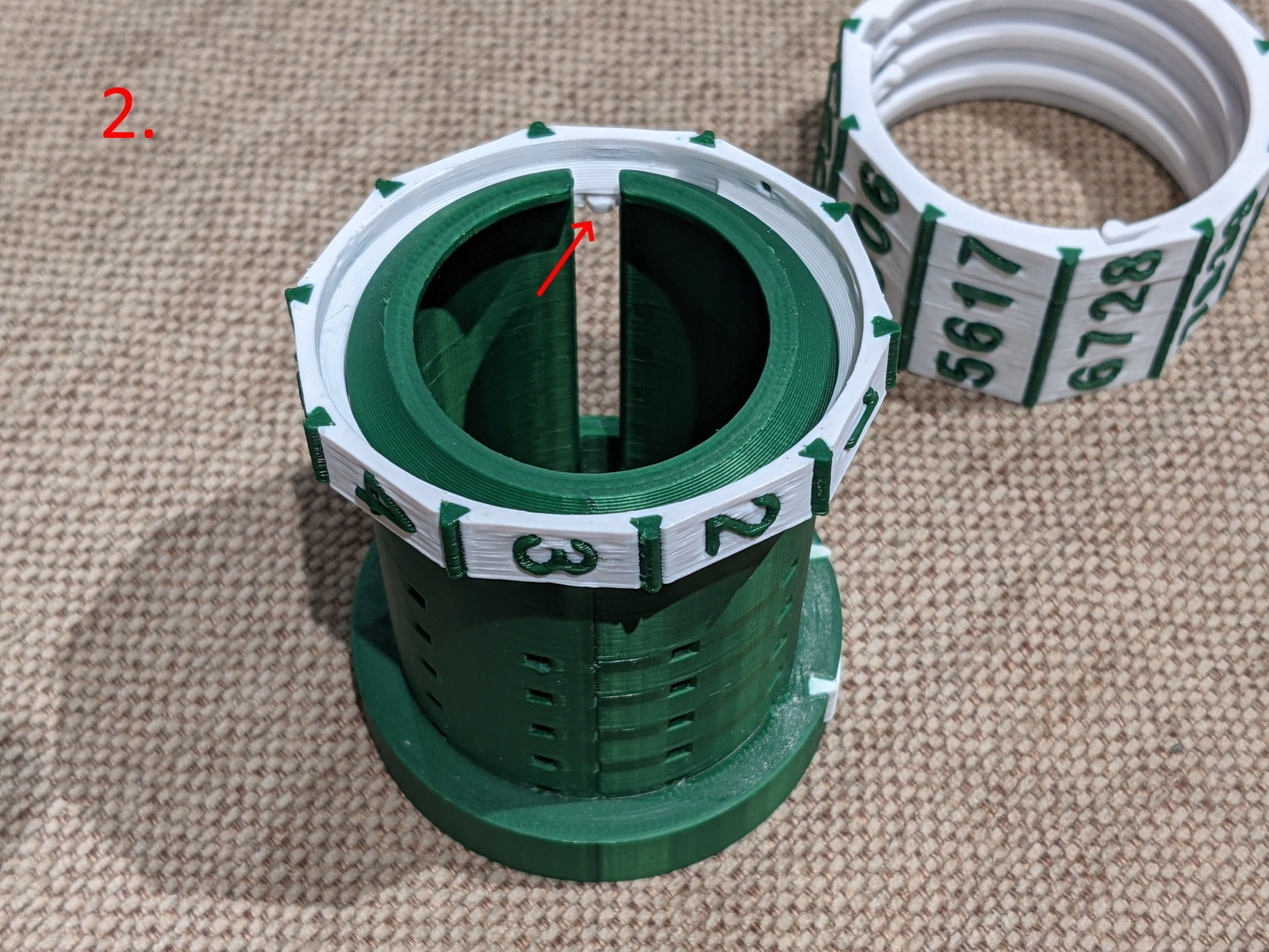 Container capsule with combination lock 3D print model_5
