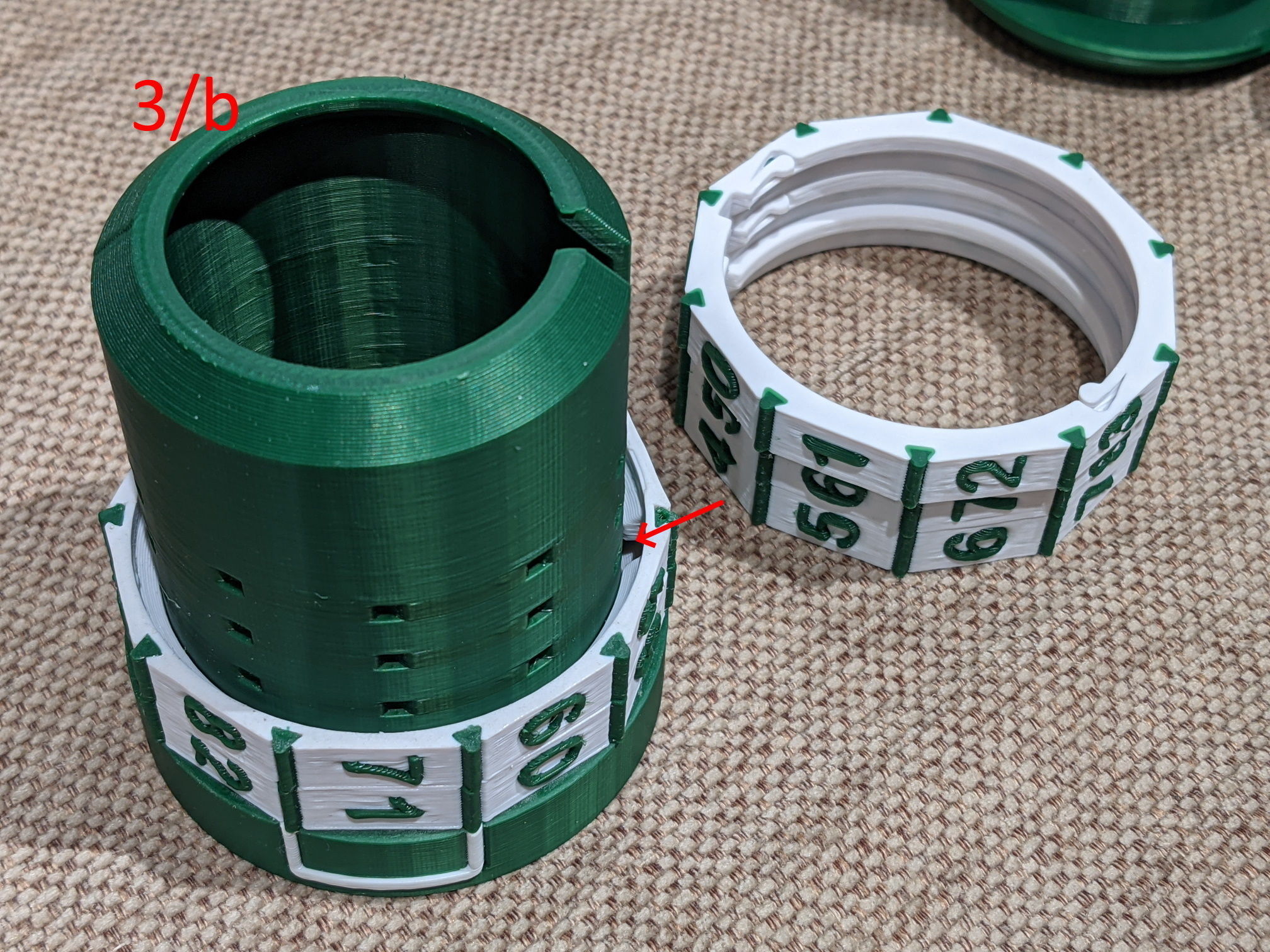 Container capsule with combination lock 3D print model_7