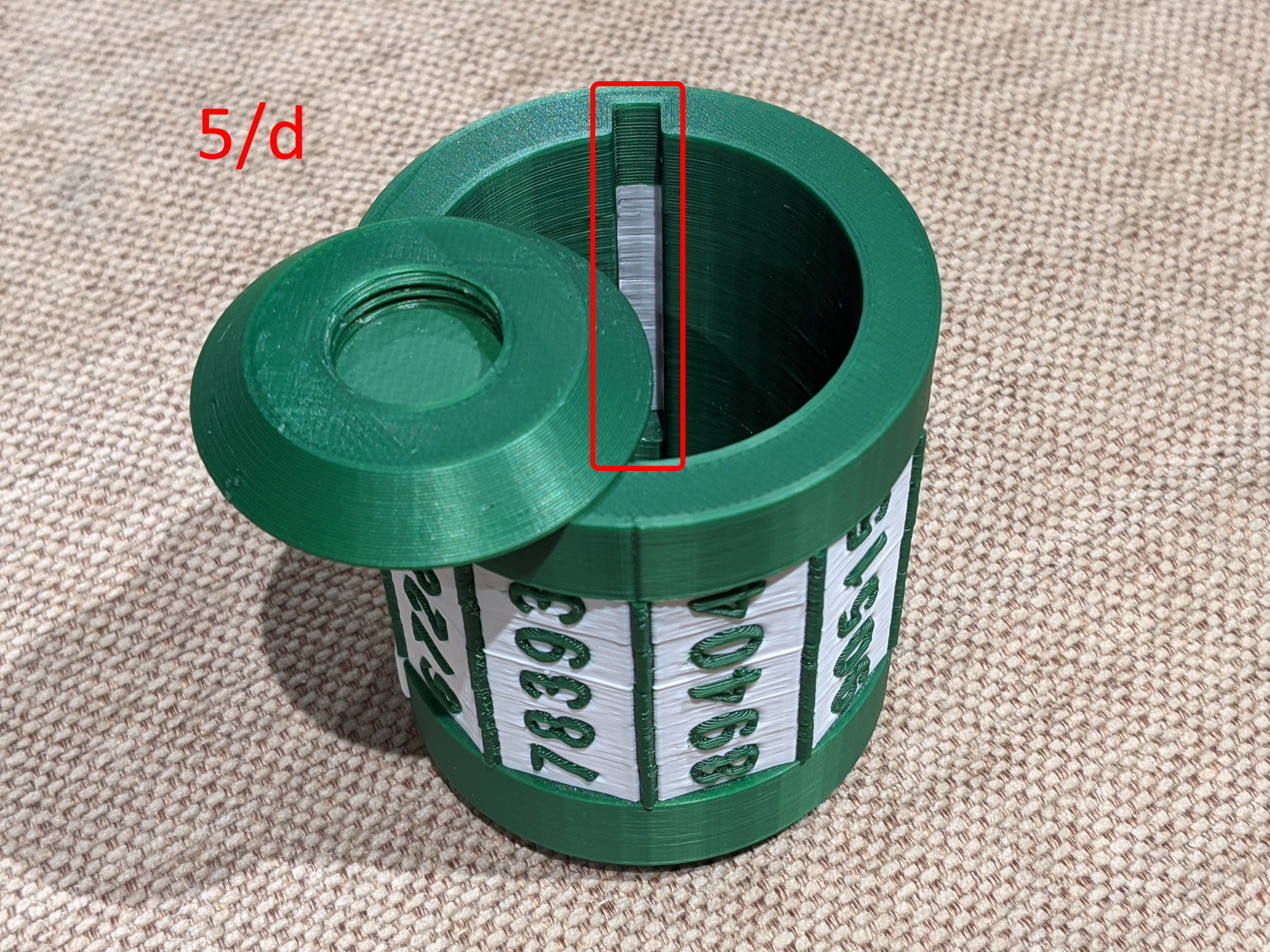 Container capsule with combination lock 3D print model_15
