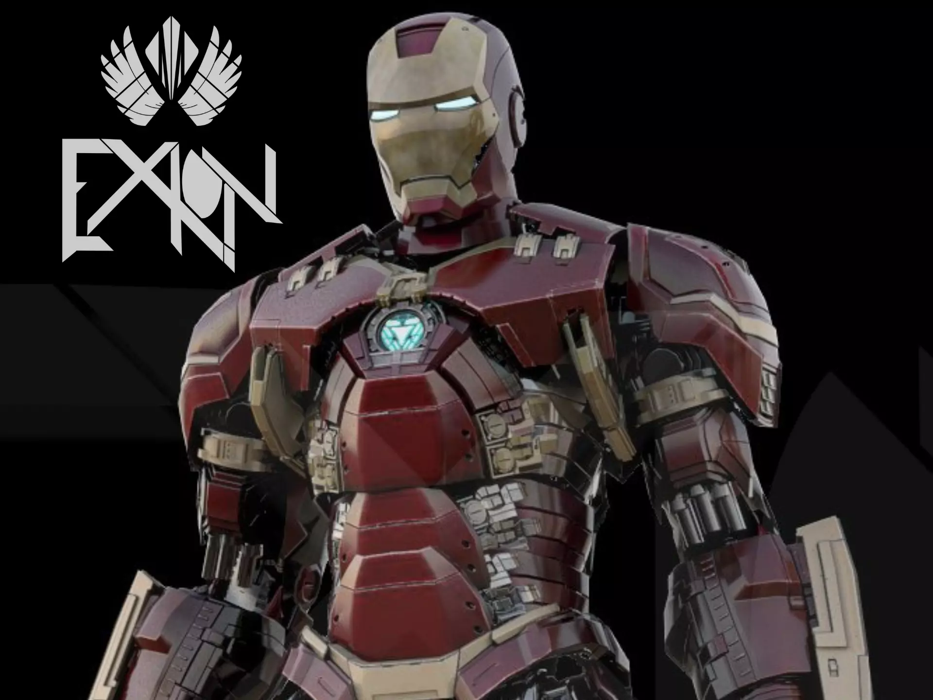 Iron Man MK44 Heavy Arms 3D model_0