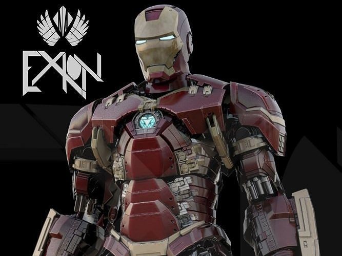 Iron Man MK44 Heavy Arms 3D model