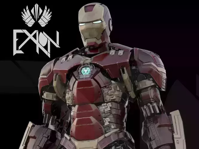 Iron Man MK44 Heavy Arms 3D model