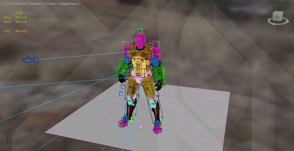 Iron Man MK44 Heavy Arms 3D model_7