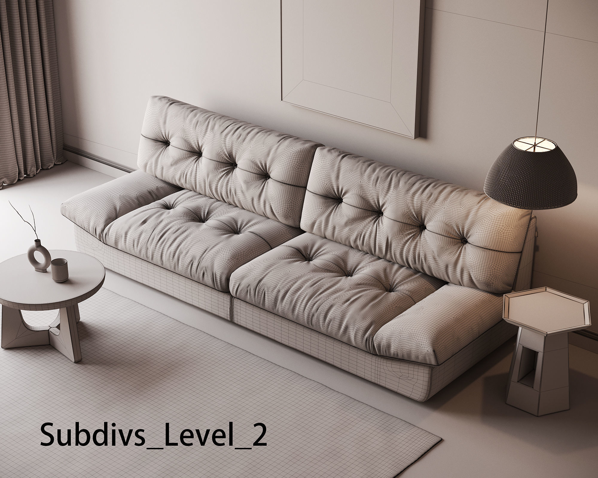 Living Room Interior ID 225 3D model_5