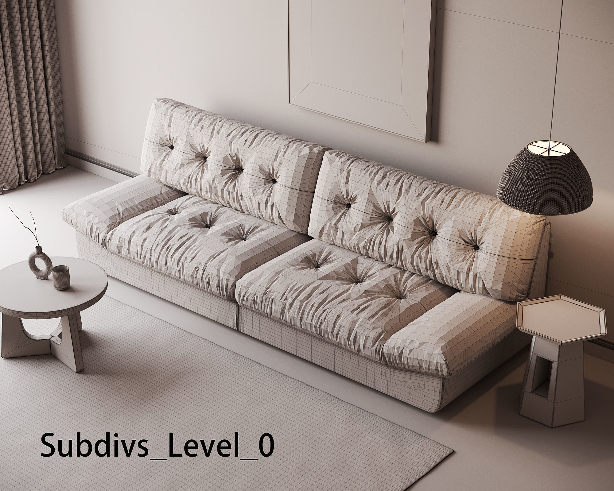 Living Room Interior ID 225 3D model_4