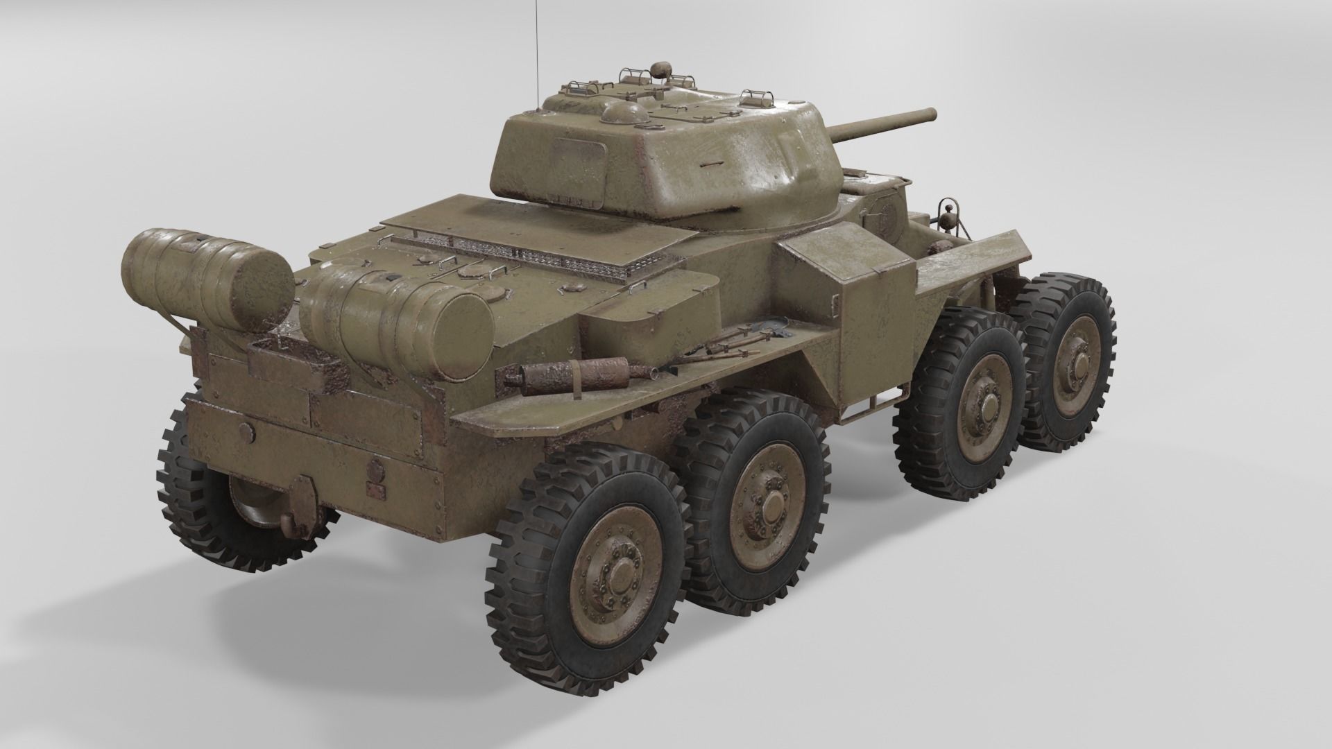 T18E2 Boarhound Heavy Armoured Car Low-poly 3D model_18