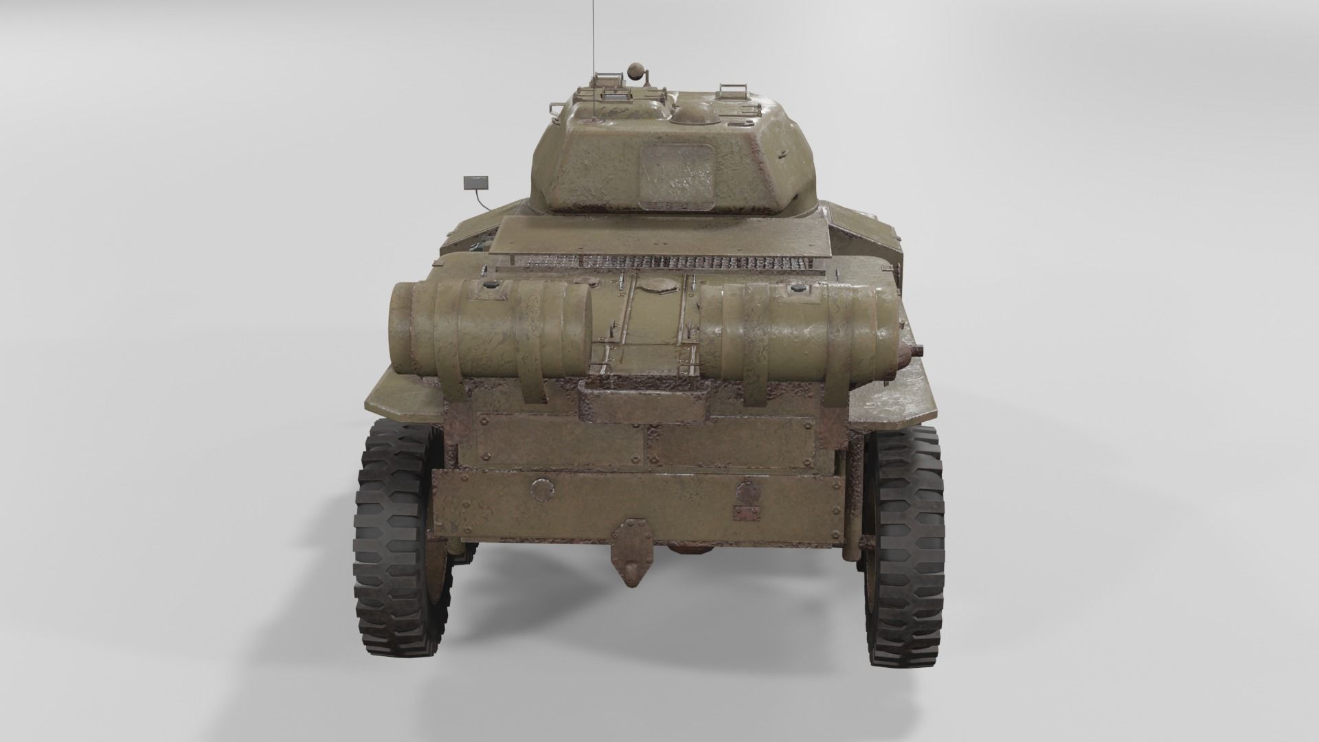 T18E2 Boarhound Heavy Armoured Car Low-poly 3D model_20