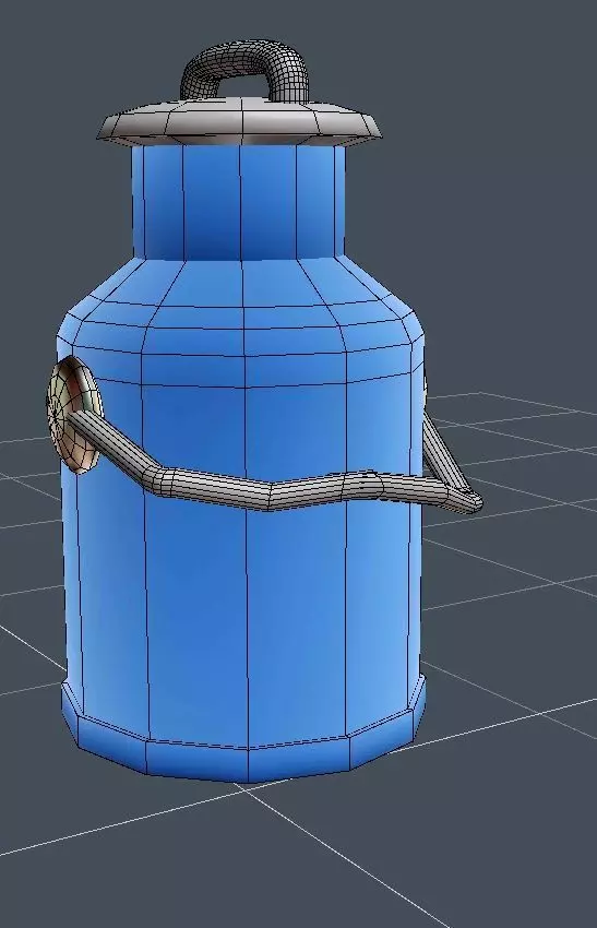 Milk can 3D model_0