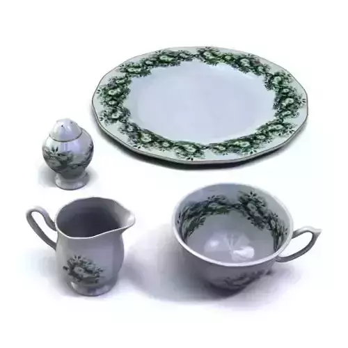 Floral Tea Set