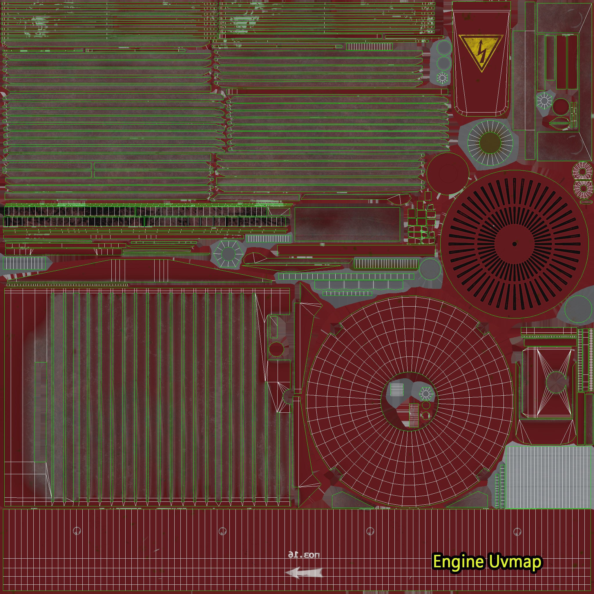 Multisection centrifugal  water pump Low-poly 3D model_26