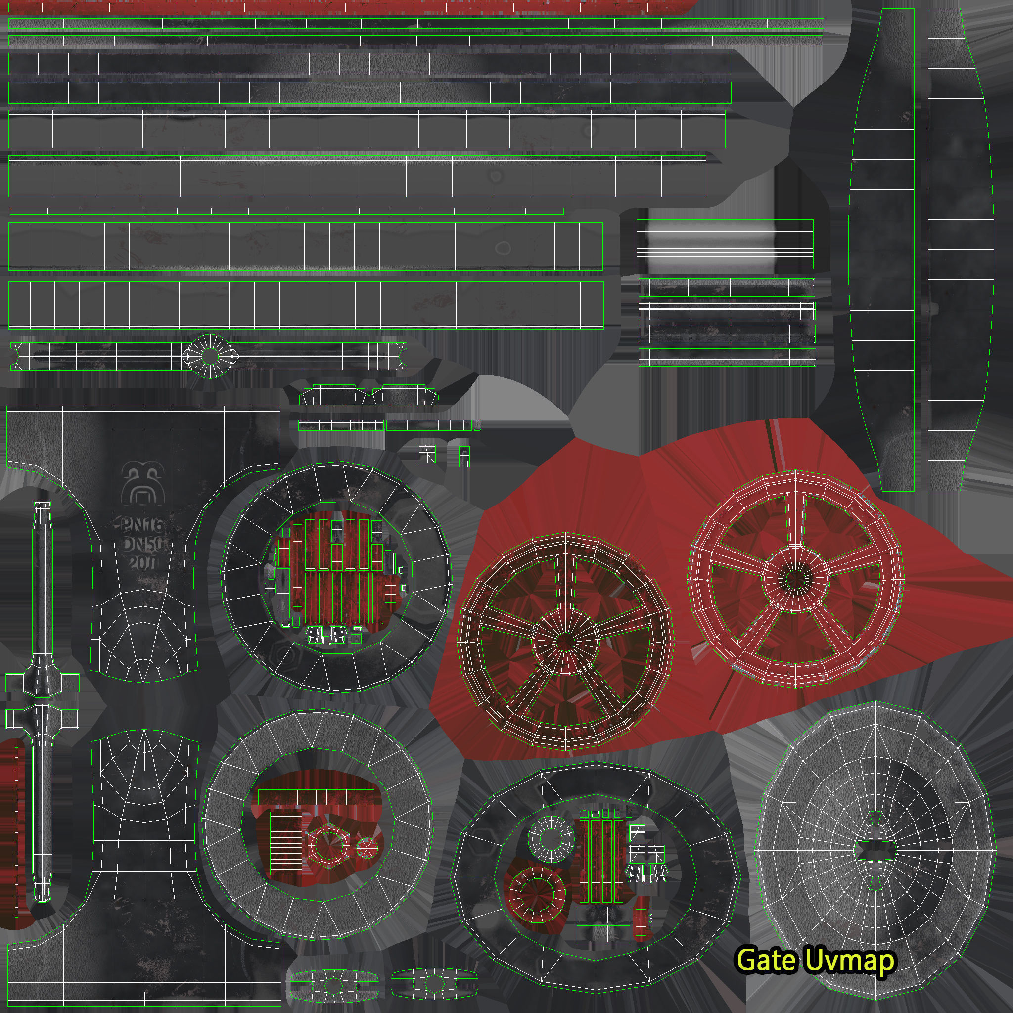 Multisection centrifugal  water pump Low-poly 3D model_27