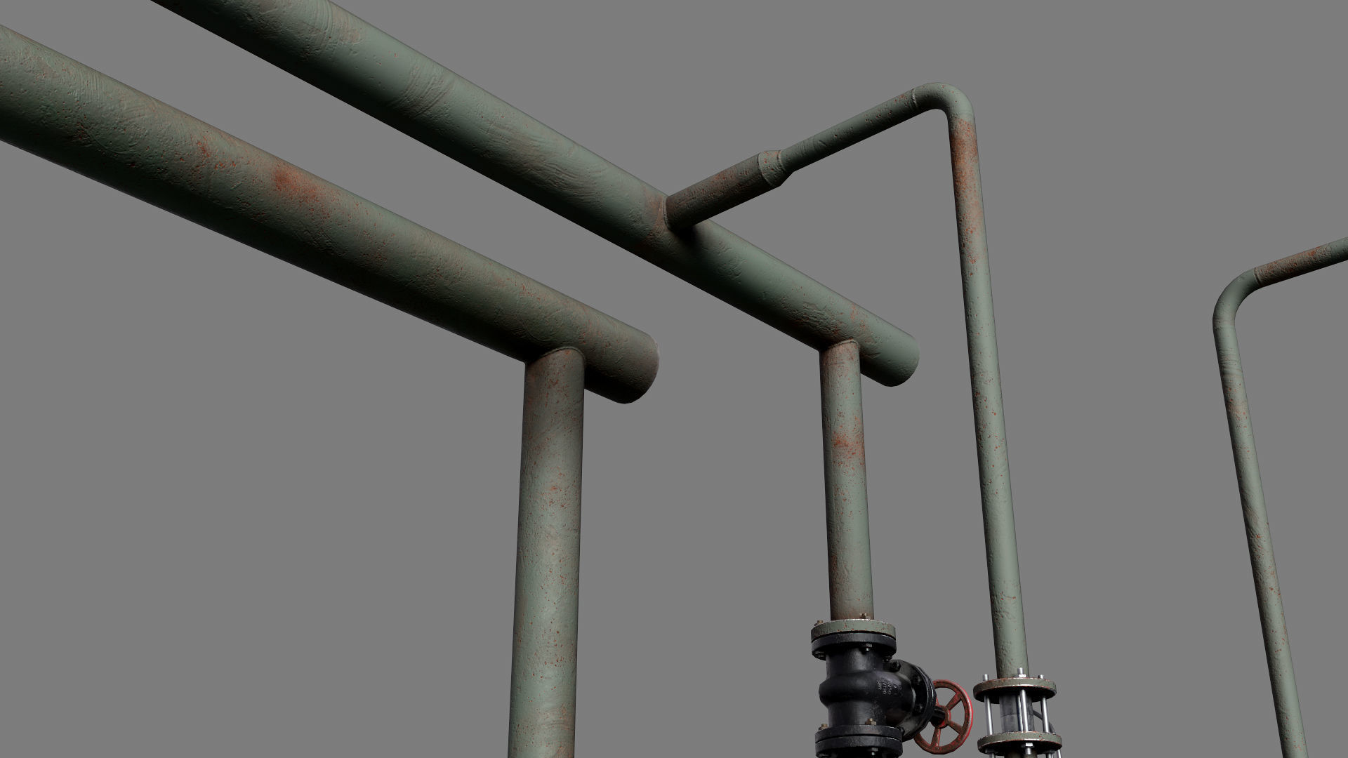 Multisection centrifugal  water pump Low-poly 3D model_15