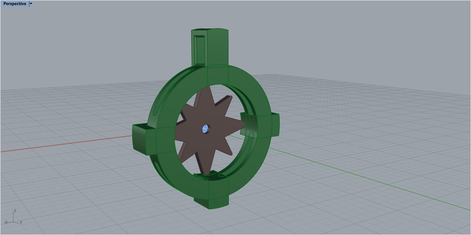 pendant wind rose 3D print model_23