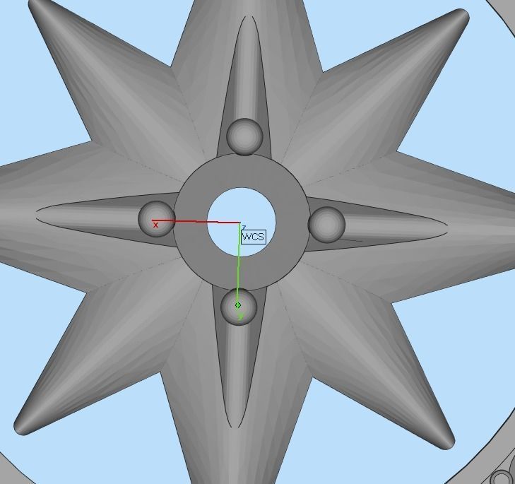 pendant wind rose 3D print model_36