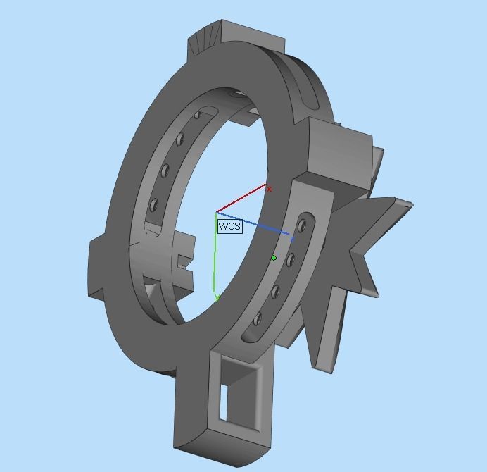 pendant wind rose 3D print model_34