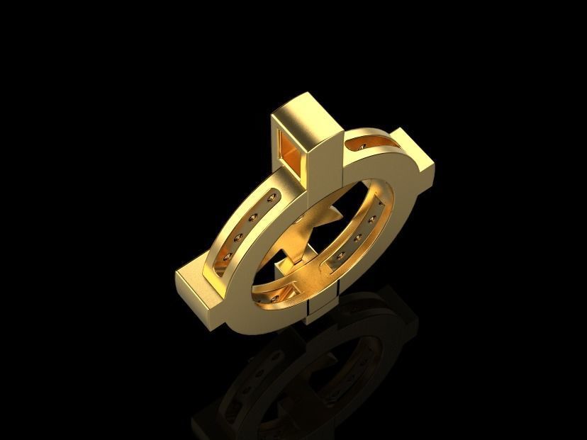 pendant wind rose 3D print model_14