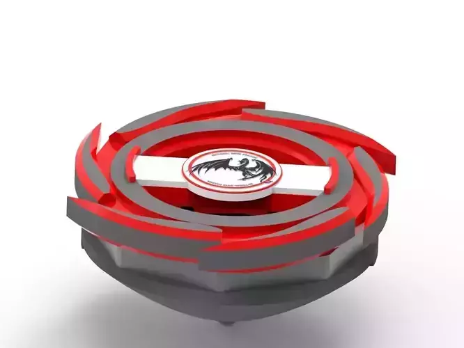 DRAGONIZED BEYBLADE  3D model