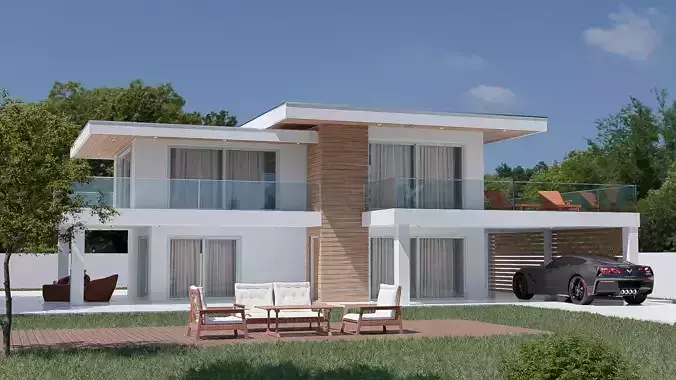 Exterior House Casaca 3D model