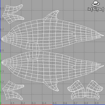 Low Poly Dolphin Low-poly 3D model_6