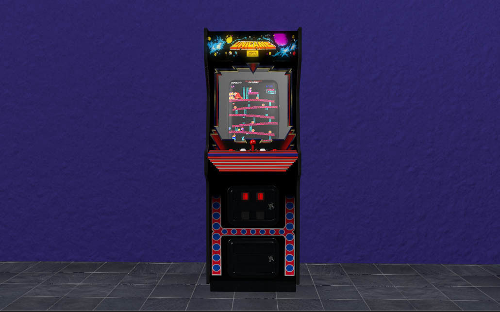 Arcade cabinet 3D model_2