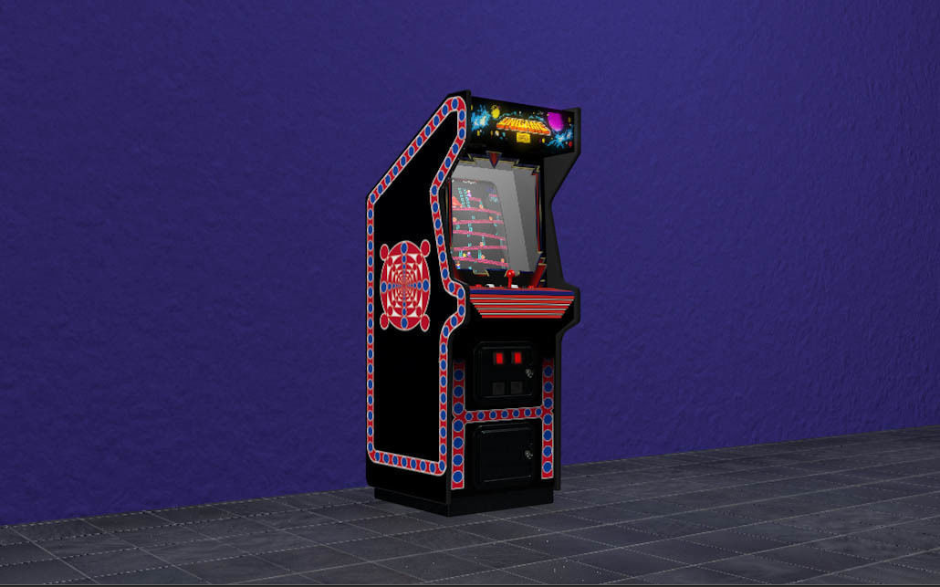 Arcade cabinet 3D model_1