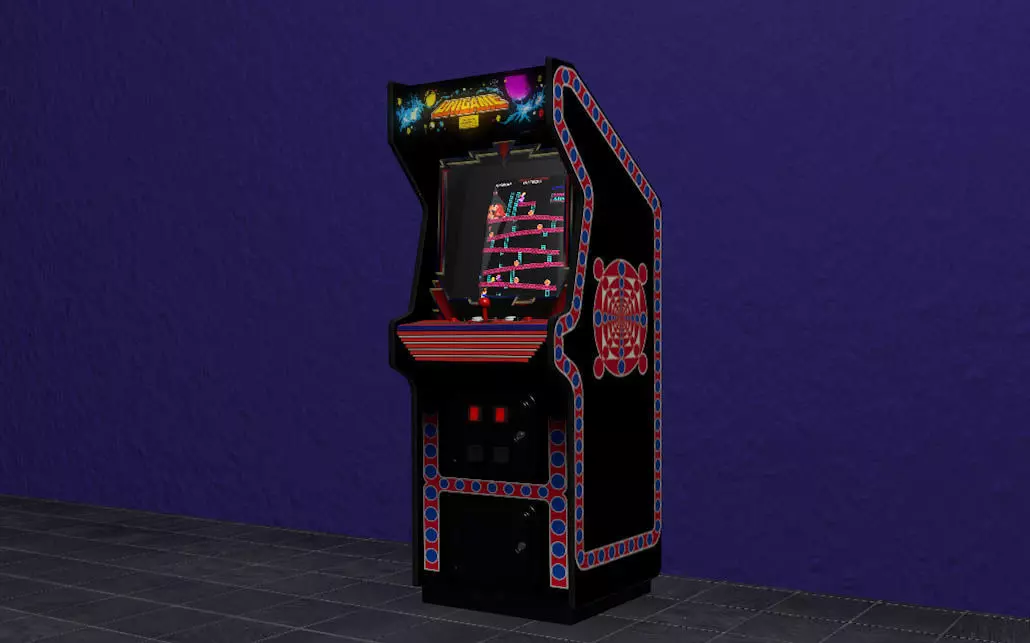 Arcade cabinet 3D model_0