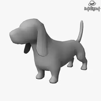 Low Poly Basset Hound