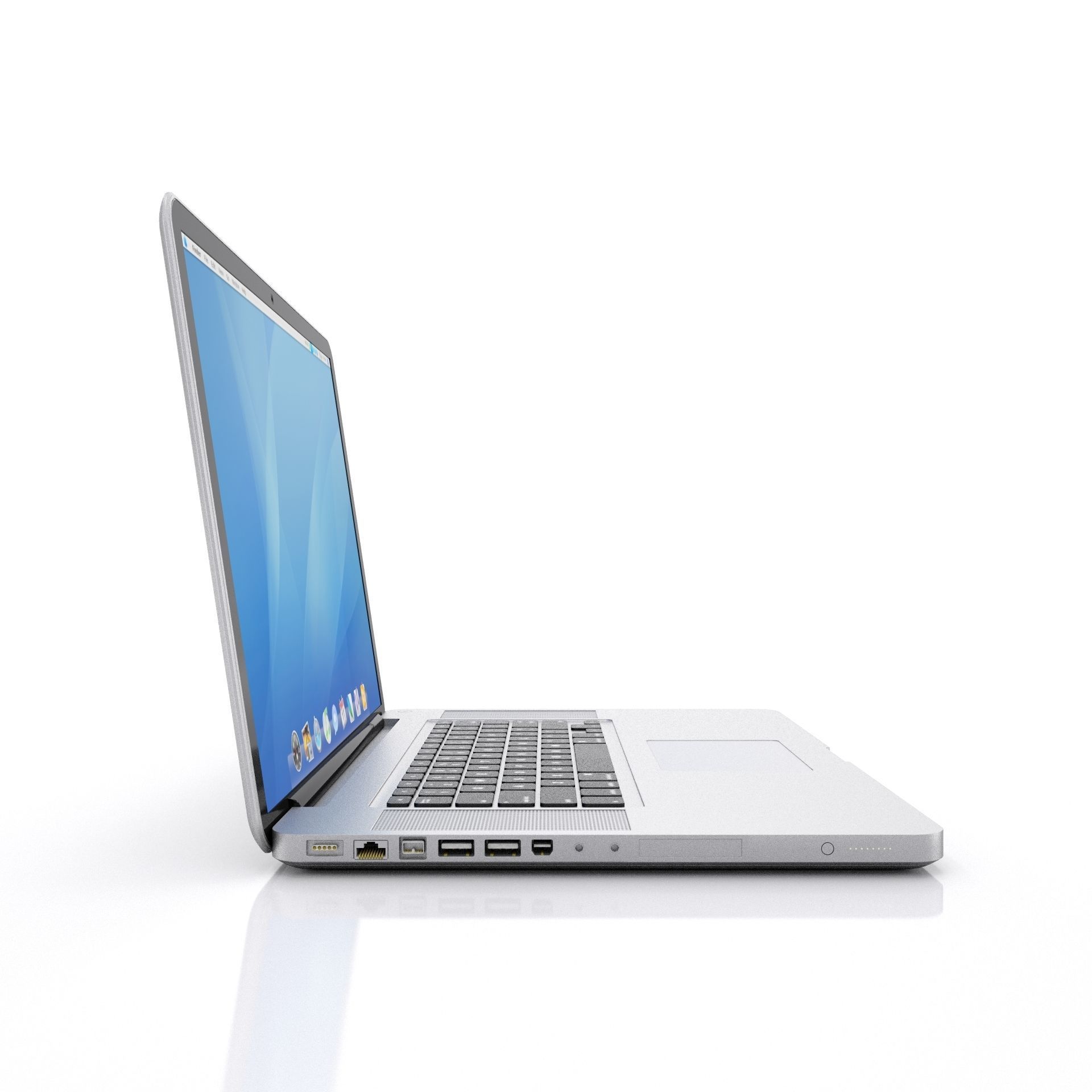 Mac Book 17pp 3D model_1